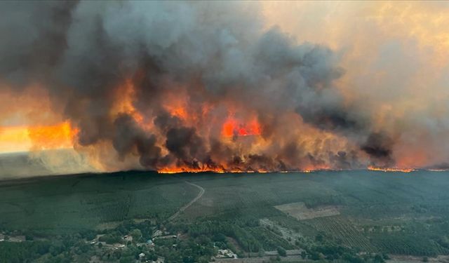 Fransız gazeteleri ülkeyi saran yangınları manşetlerine 'kabus' ifadesiyle taşıdı