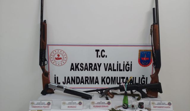 Aksaray İl Jandarma Komutanlığı sorumluluk bölgesinde yasadışı kenevir