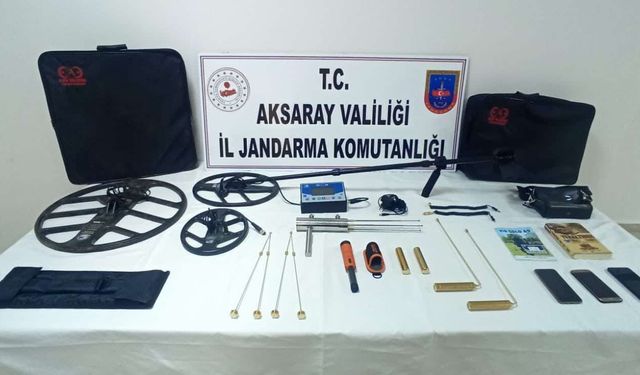 Aksaray İl Jandarma Komutanlığı definecilere göz actırmıyor