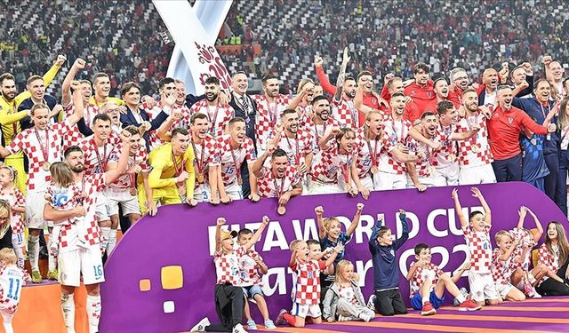 Hırvatistan 2022 Dünya Kupası'nı üçüncü tamamladı