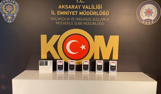 600 bin tl değerindeki  gümrük kaçağı telefonlara el kondu