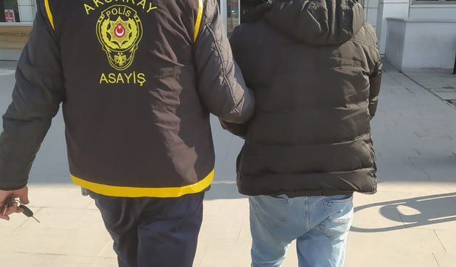 Eşya Hırsızı yakalandı.