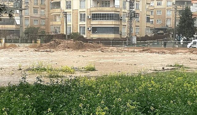 Şanlıurfa'da sağanak derelerin taşmasına neden oldu