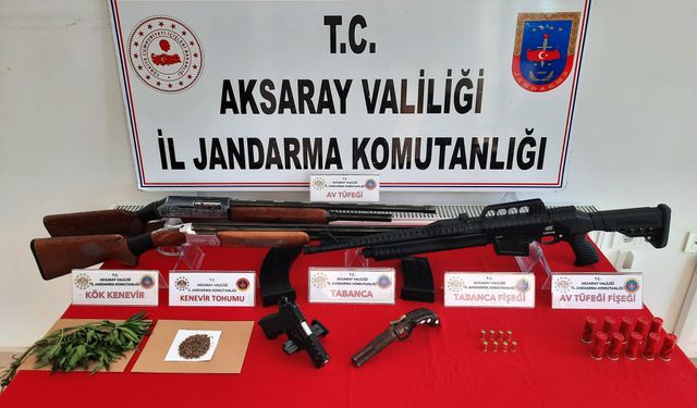 Aksaray Jandarma ekipleri havaya ateş açan şahıslara operasyon yaptı