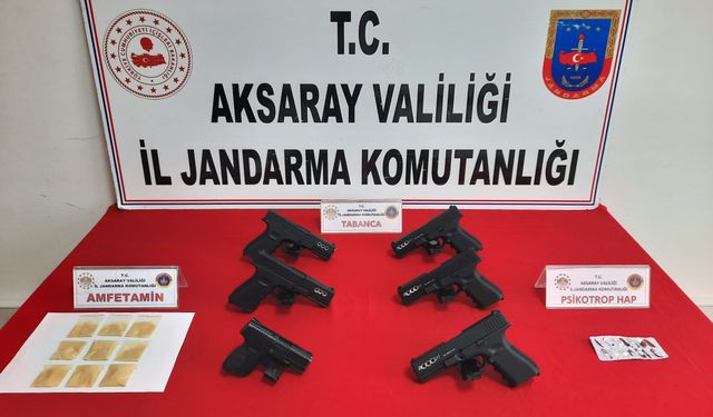 Aksaray Jandarma, uyuşturucu ve silah ticaretine büyük darbe vurdu