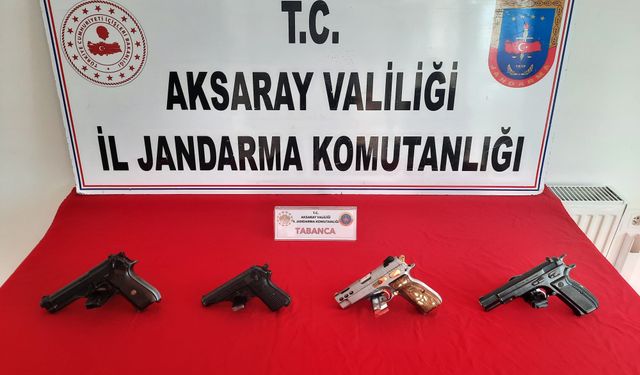 Aksaray’da düğünlerde havaya ateş açan 4 şahıs yakalandı