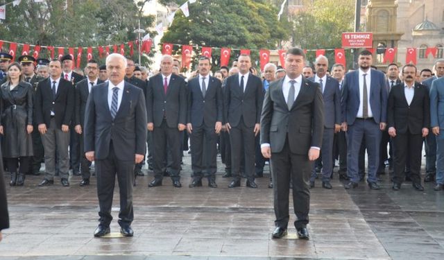 Aksaray’da Atatürk saygı ve minnetle anıldı