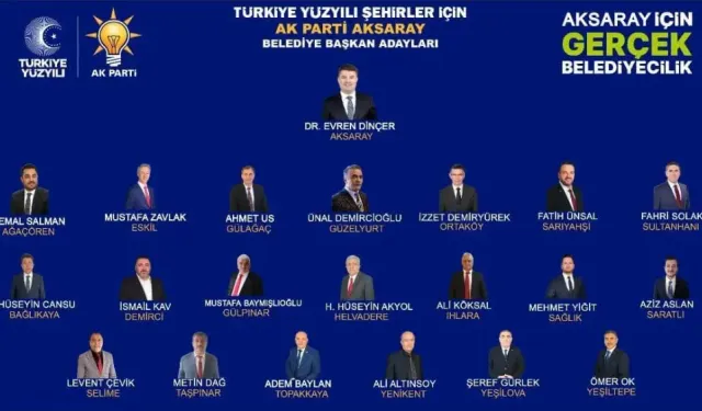 AK Parti Aksaray merkez İlçeler ve belde adayları tanıtım toplantısında adaylar halkın karşısına çıktı.